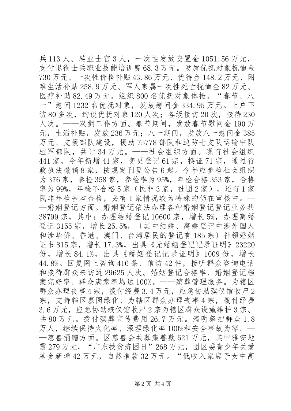 2024年民政局年度重点工作总结_第2页