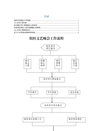 大型文艺晚会全套资料