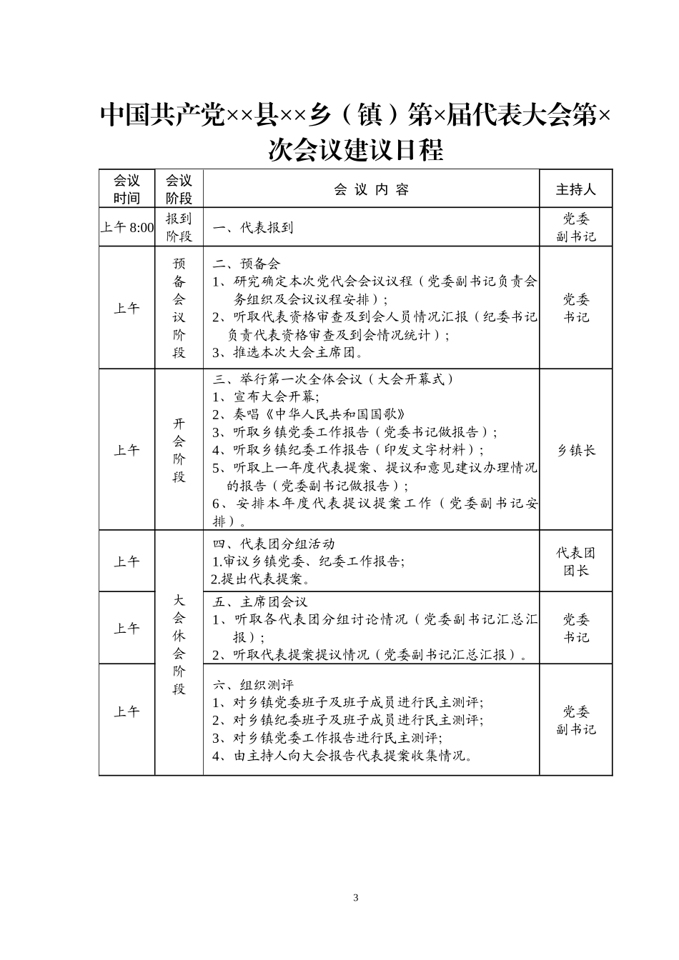党代会年会流程及相关材料_第3页