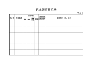 6-6人测评表