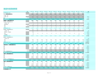 渠道市场营销预算表