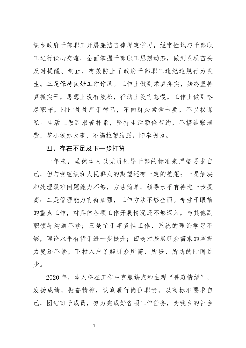 分享2019年镇长述职报告_第3页