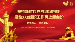 落实新时代党的组织路线专题辅导讲稿（PPT）