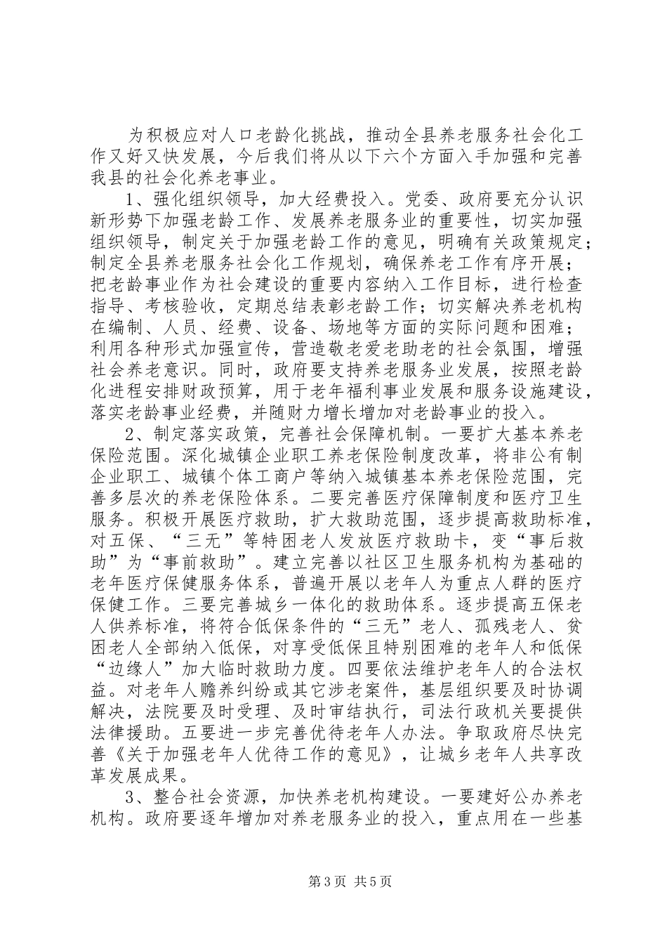 2024年民政局养老服务总结_第3页