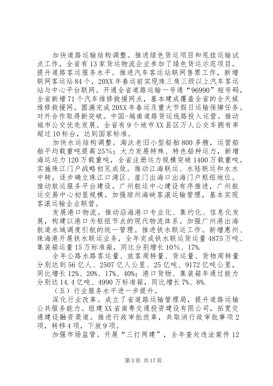2024年市交通局年度工作总结_第3页