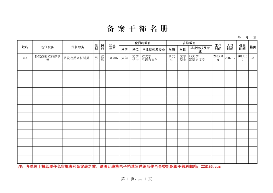 16备案干部名册_第1页