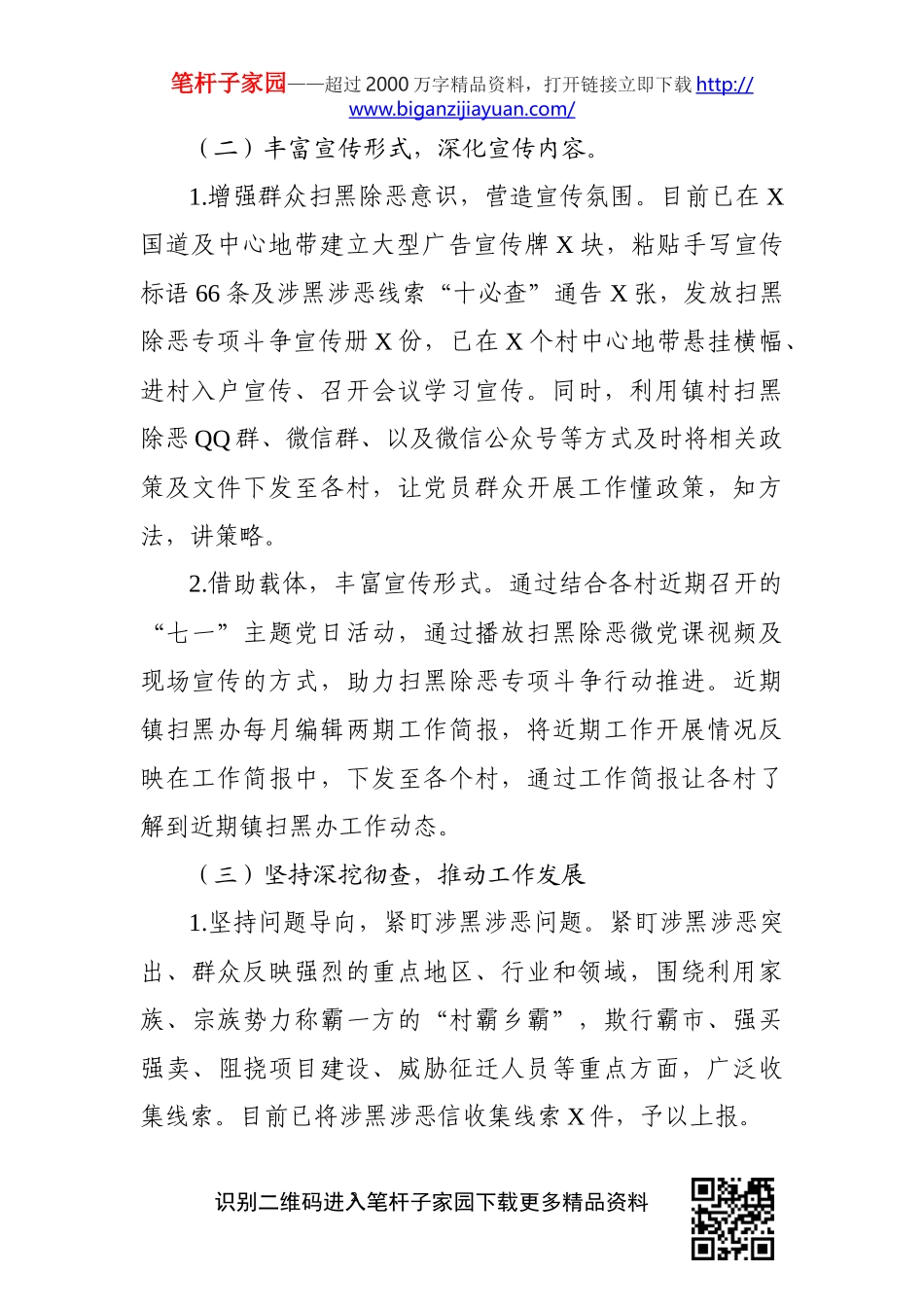 2019年扫黑除恶工作总结和2020年工作计划_第2页