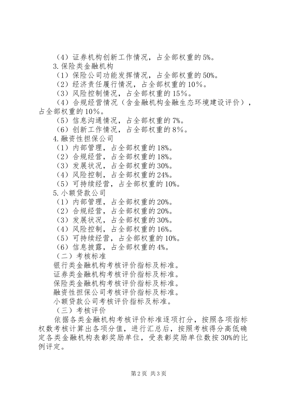 2024年市金融服务考核办法_第2页