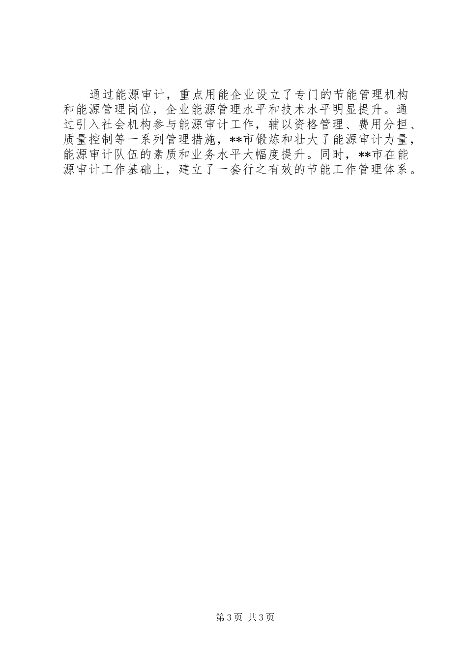2024年市开展能源审计工作的主要做法和经验_第3页