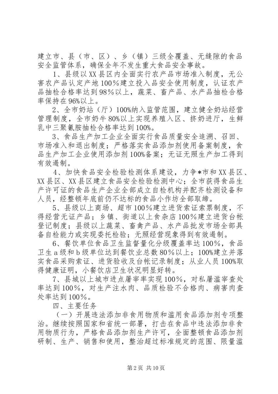 2024年市开展食品质量安全年行动工作方案_第2页