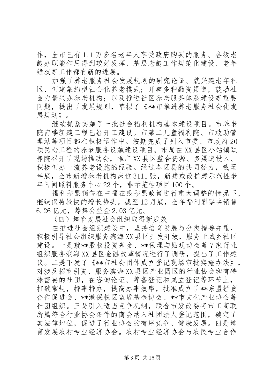 2024年民政主要任务工作总结的报告_第3页