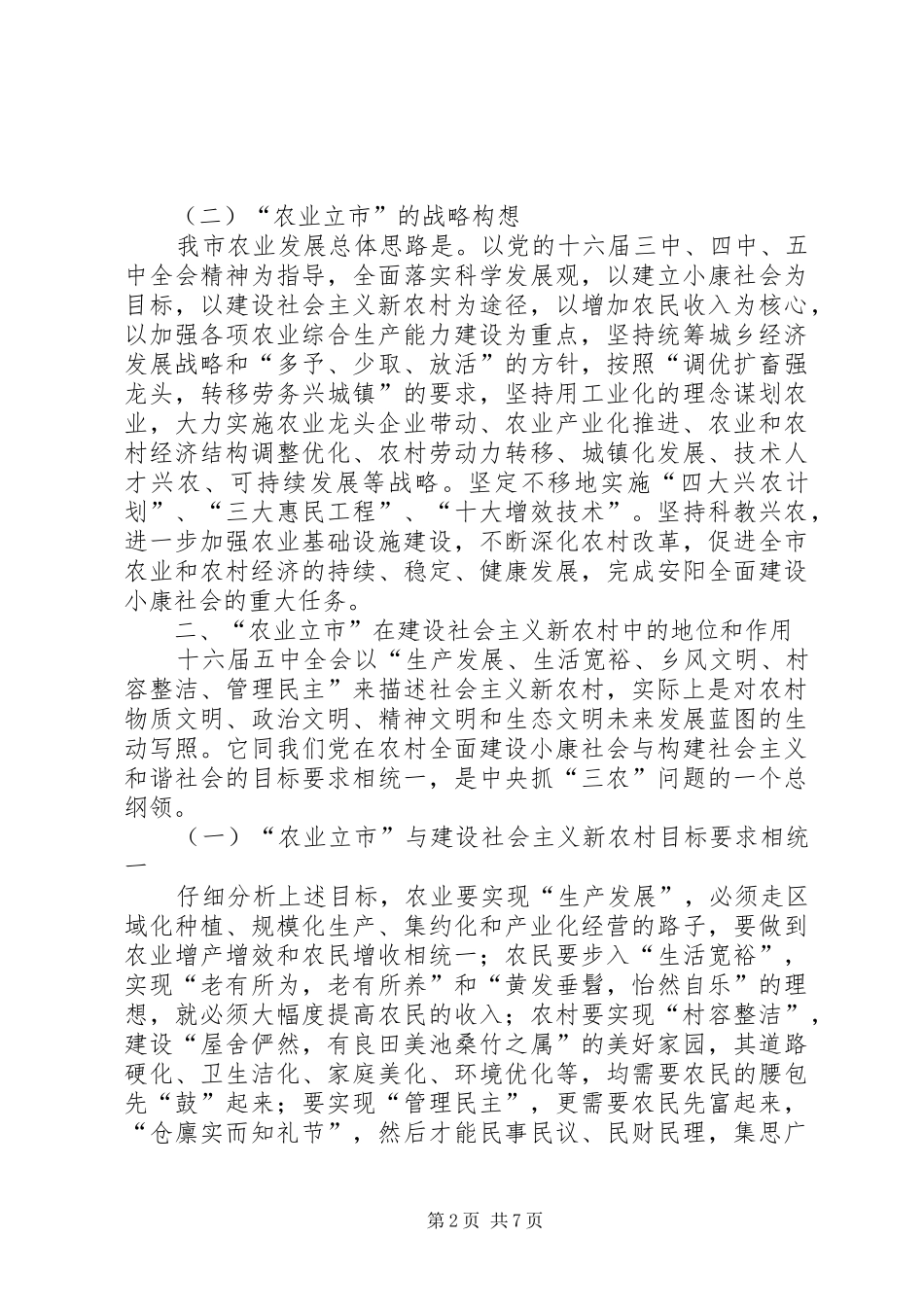 2024年实施农业立市战略建设社会主义新农村_第2页