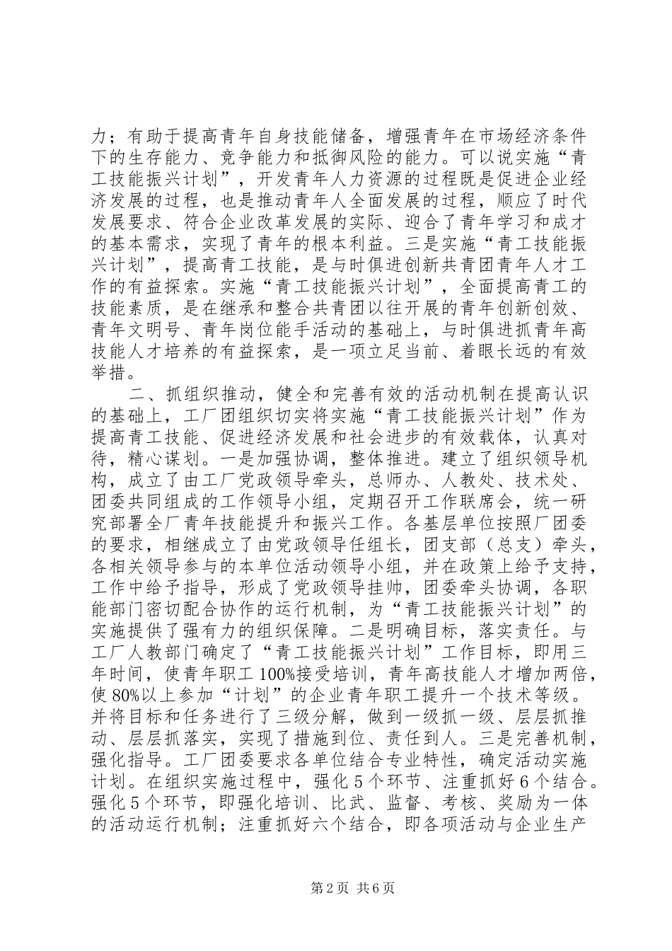 2024年实施青工技能振兴计划，培养高技能青年人才_第2页