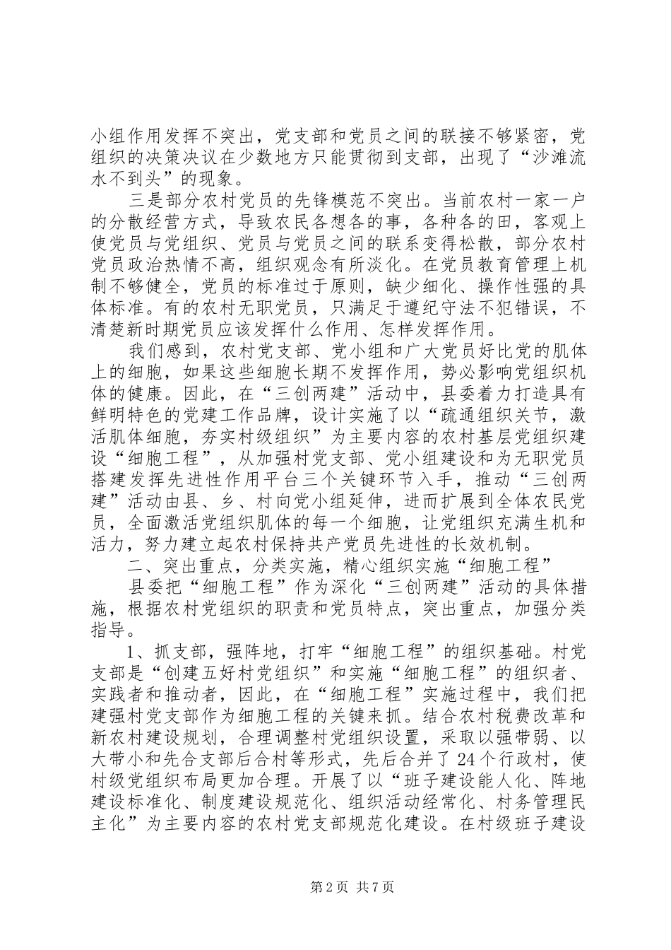 2024年实施细胞工程建立农村党员先进性的长效机制_第2页