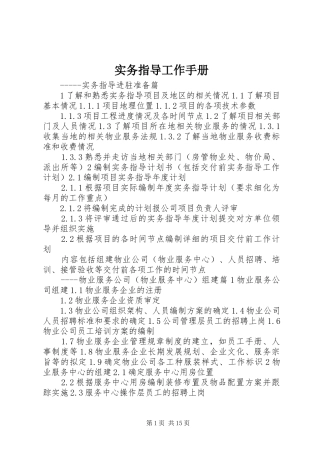 2024年实务指导工作手册