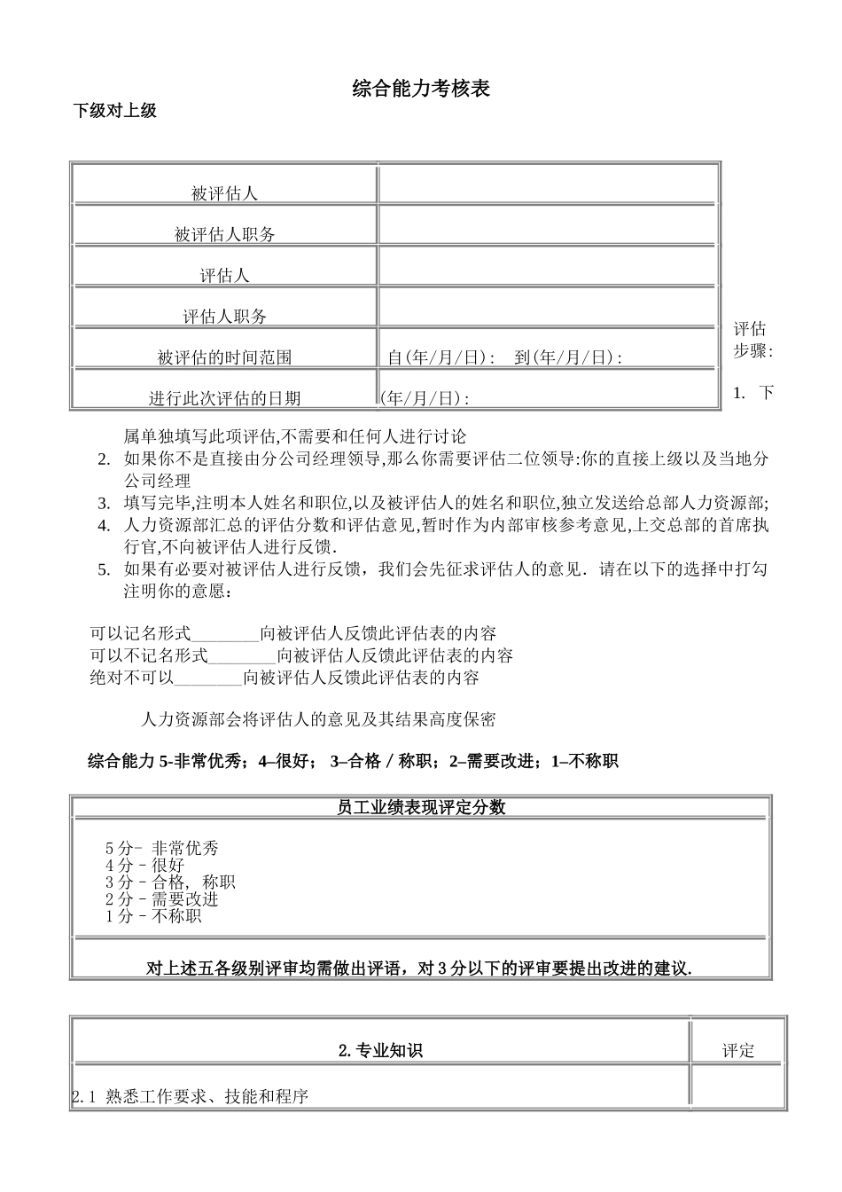 综合能力考核表_第1页