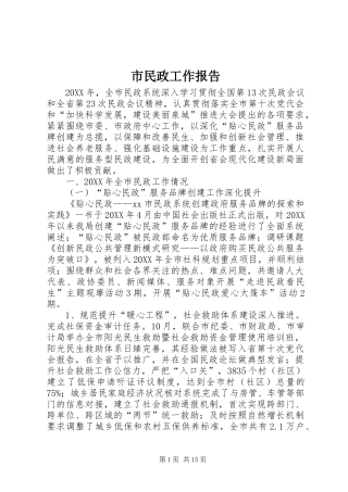 2024年市民政工作报告