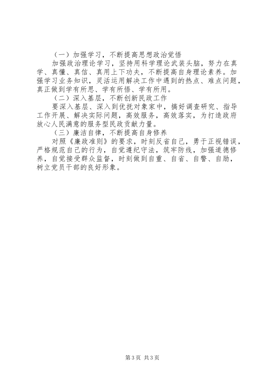 2024年市民政局党组成员兼副局长个人述职报告_第3页