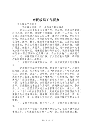 2024年市民政局工作要点