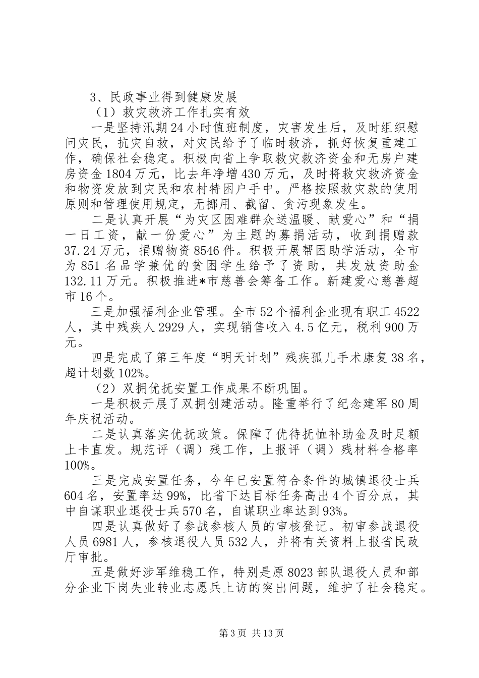 2024年市民政局年终工作总结_第3页