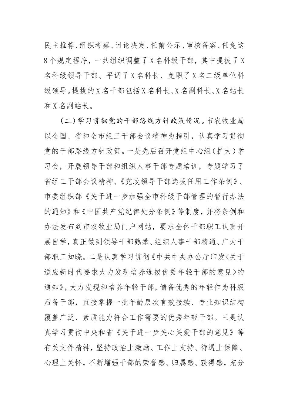 关于干部选拔任用工作的专题报告_第2页