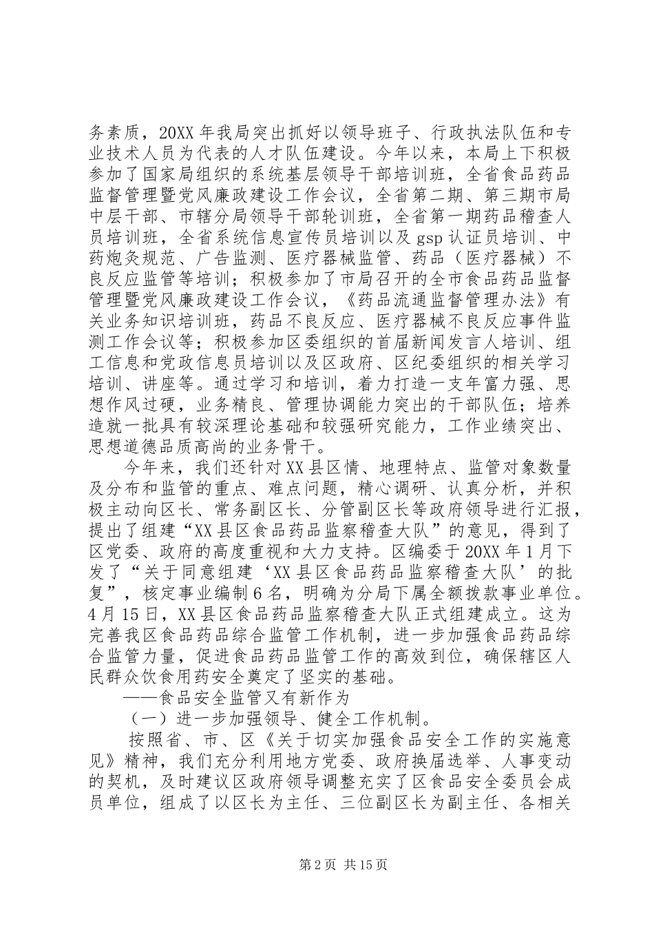 2024年食品药品监管局工作总结暨工作思路_第2页