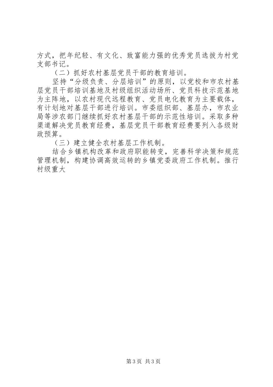 2024年市农村基层组织建设规划_第3页
