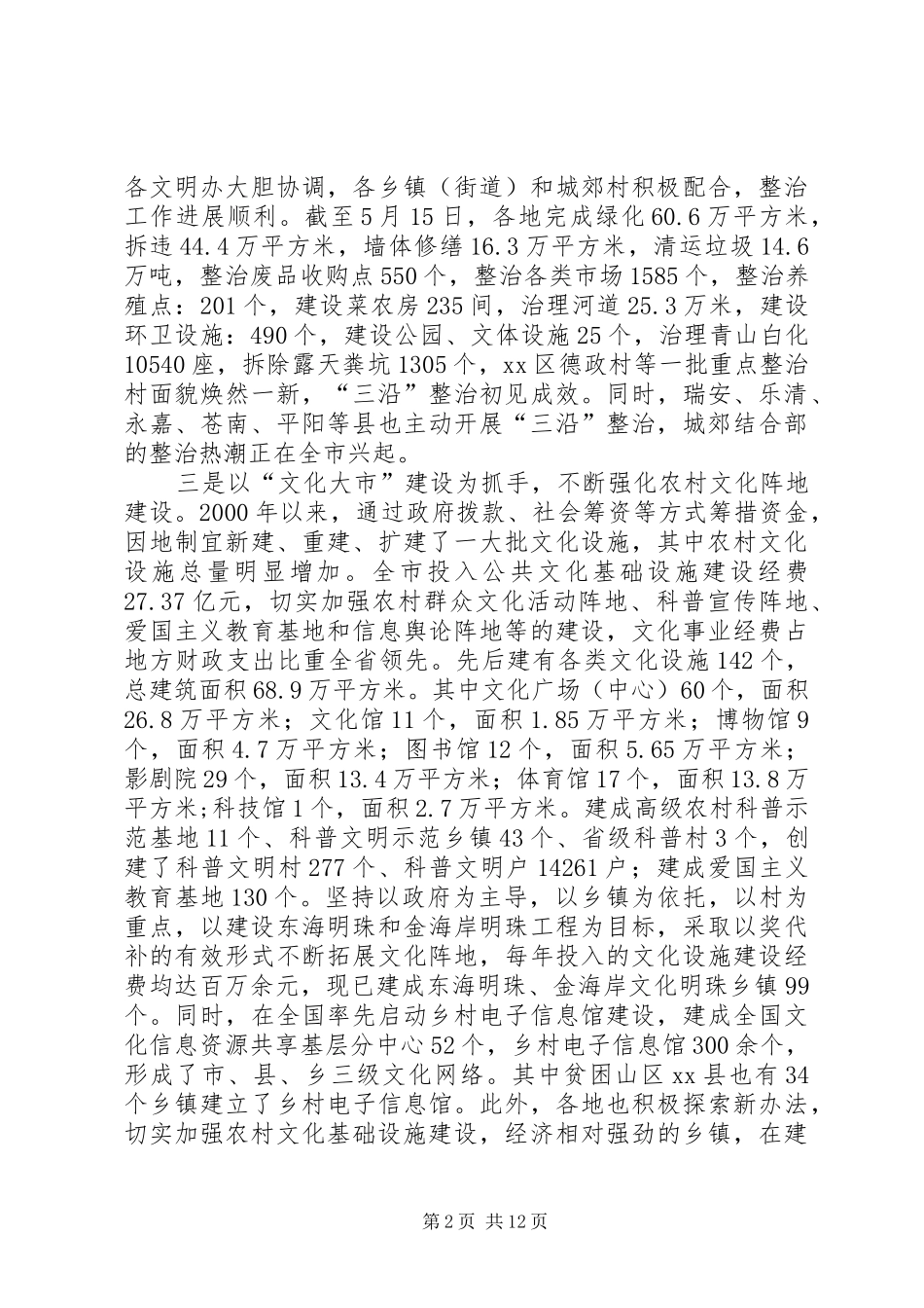 2024年市农村精神文明建设汇报材料_第2页