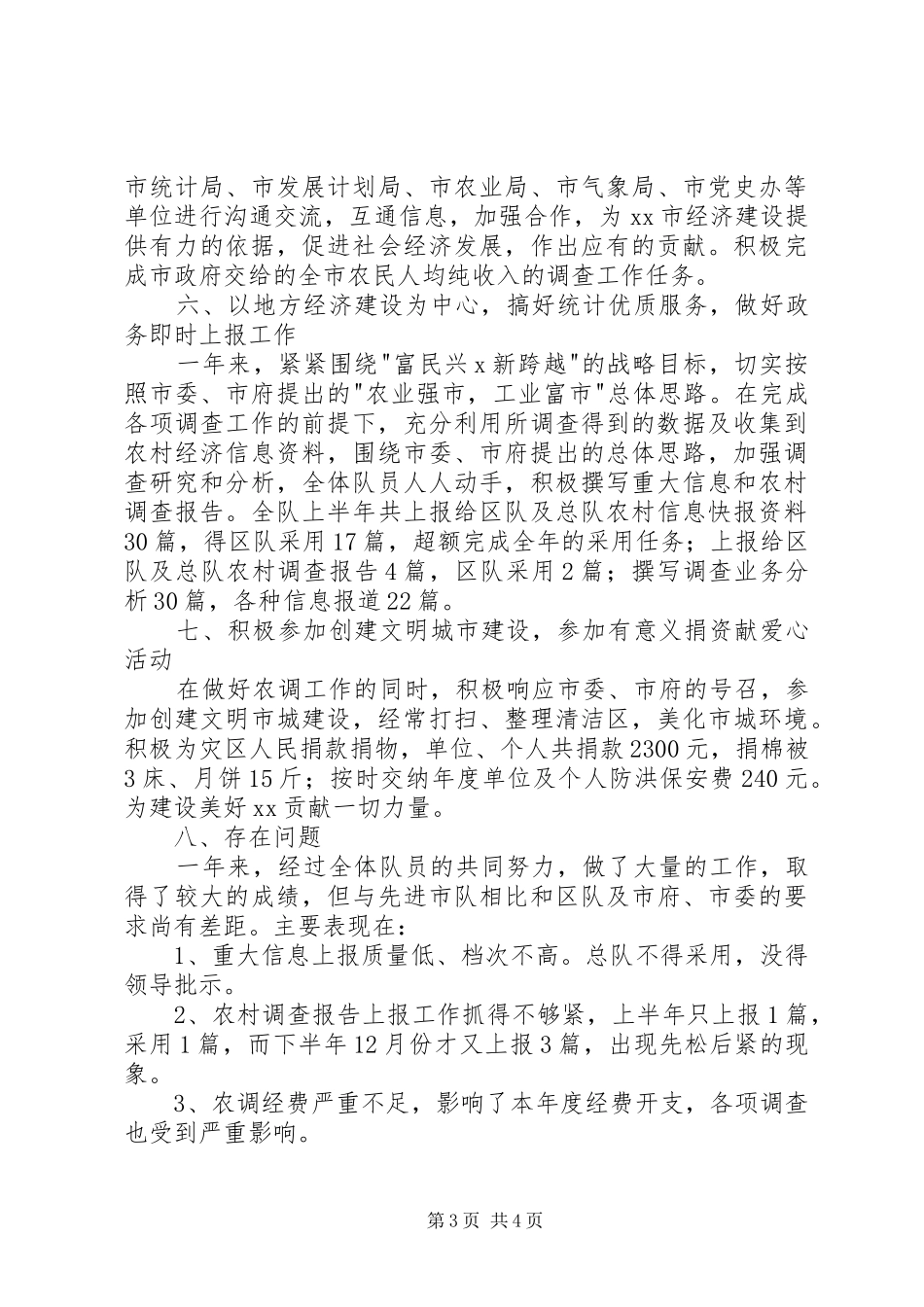 2024年市农调队年度工作总结_第3页
