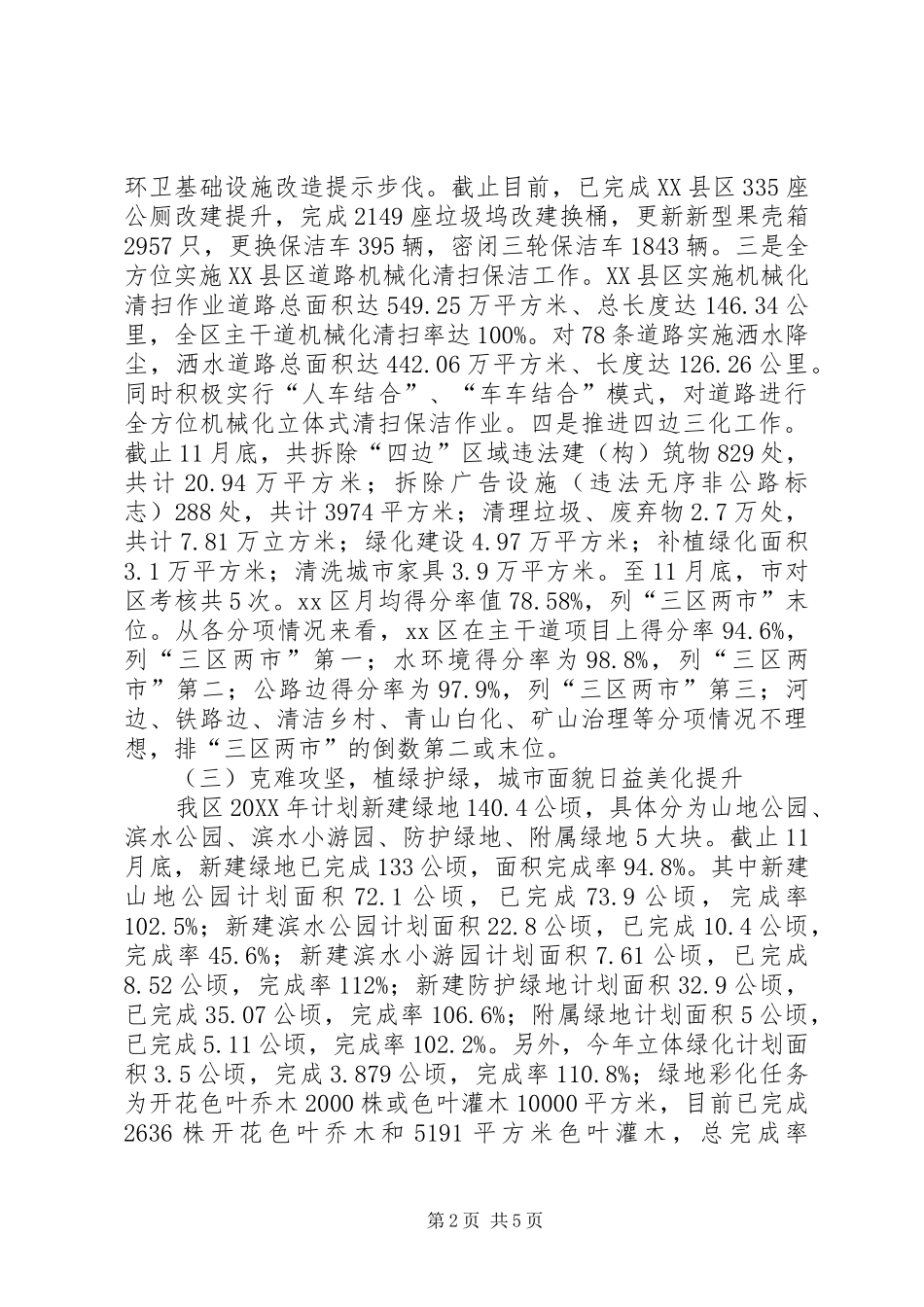 2024年市区城管局年度工作总结报告_第2页