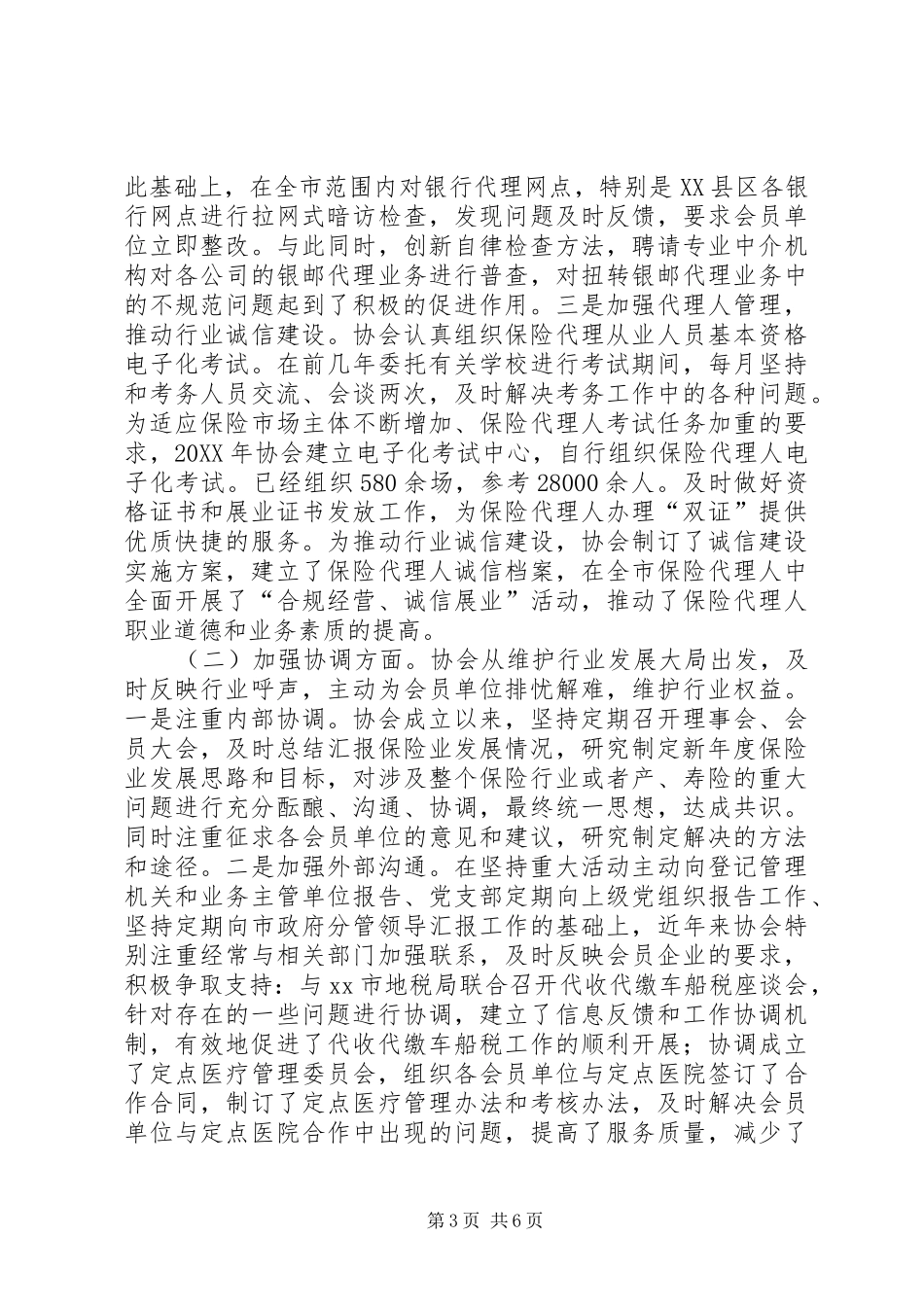 2024年市保险行业协会经验材料_第3页