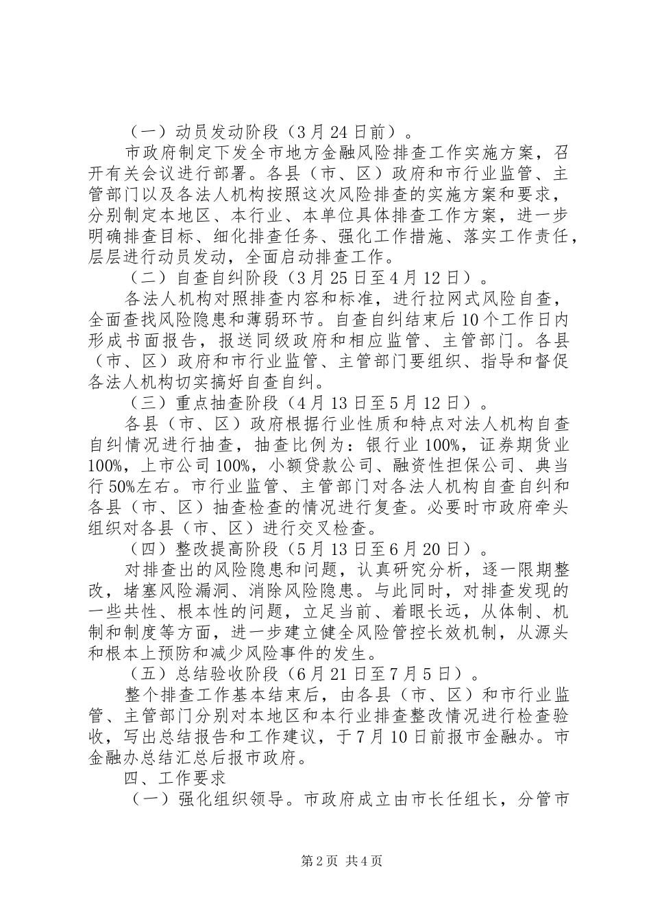 2024年市区金融风险排查方案_第2页