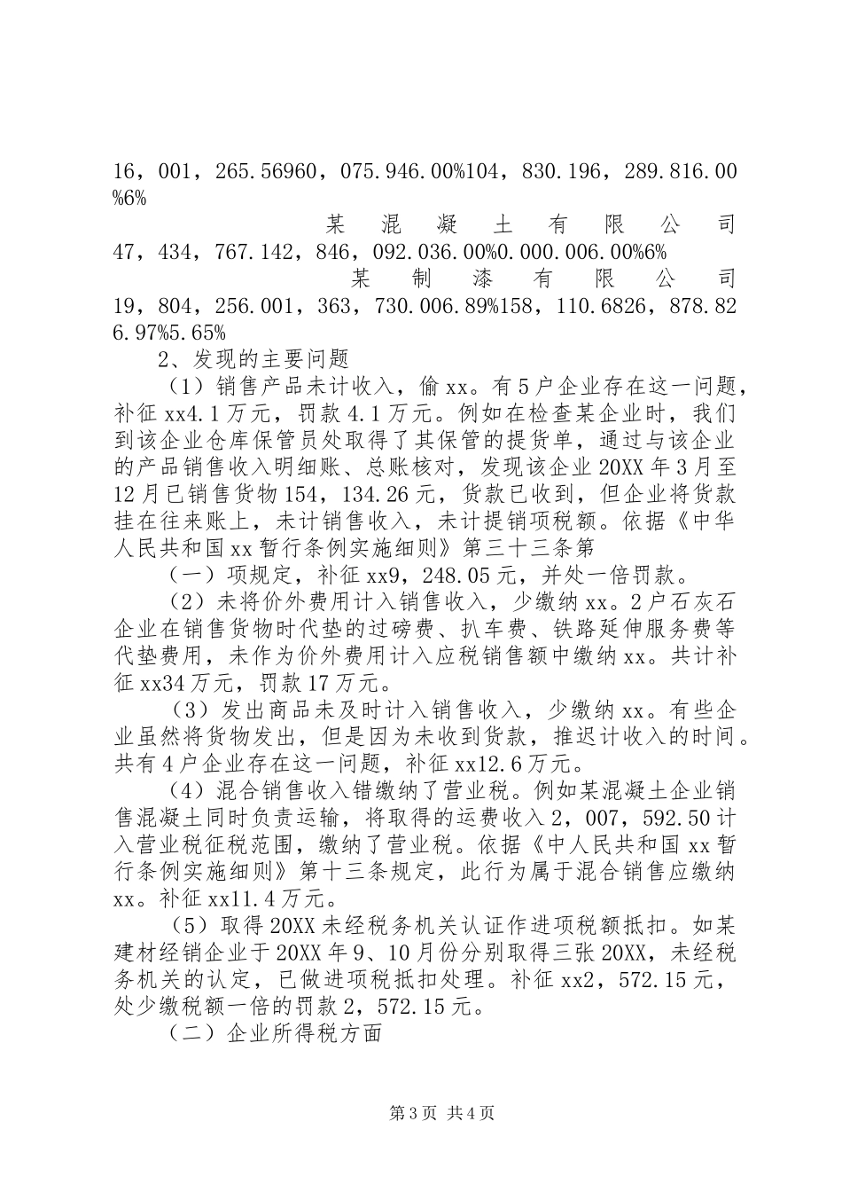 2024年市部分建材企业纳税检查调研报告范文_第3页