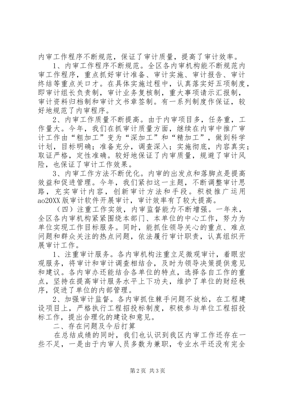2024年市区内部审计工作总结报告_第2页