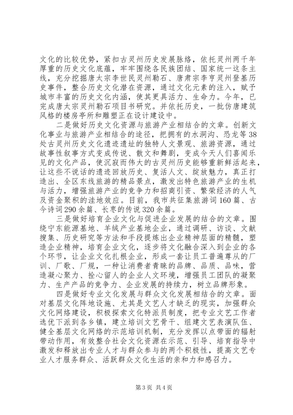 2024年市区文化发展汇报材料_第3页