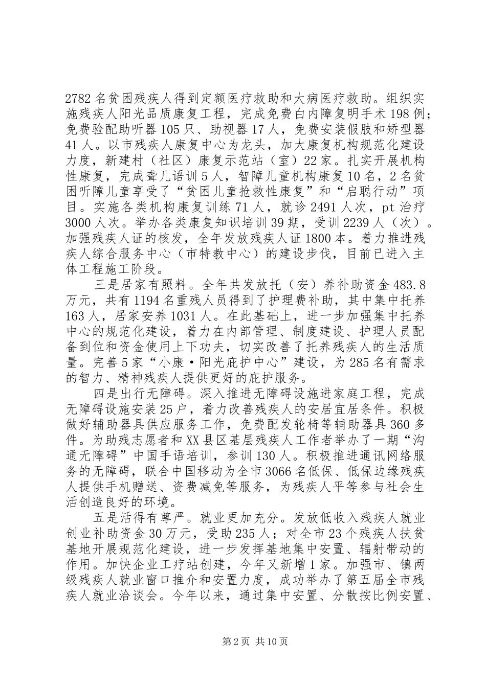 2024年市残联工作报告_第2页