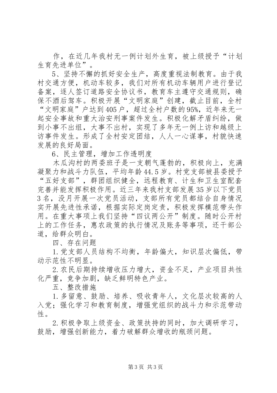 2024年木瓜沟村汇报材料_第3页