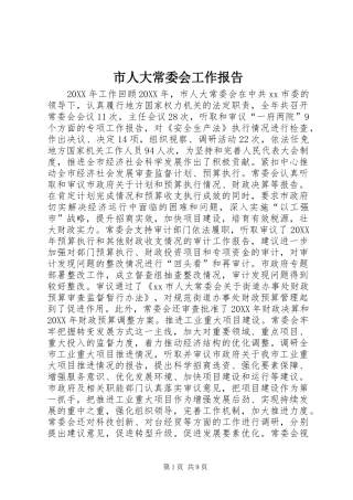 2024年市人大常委会工作报告