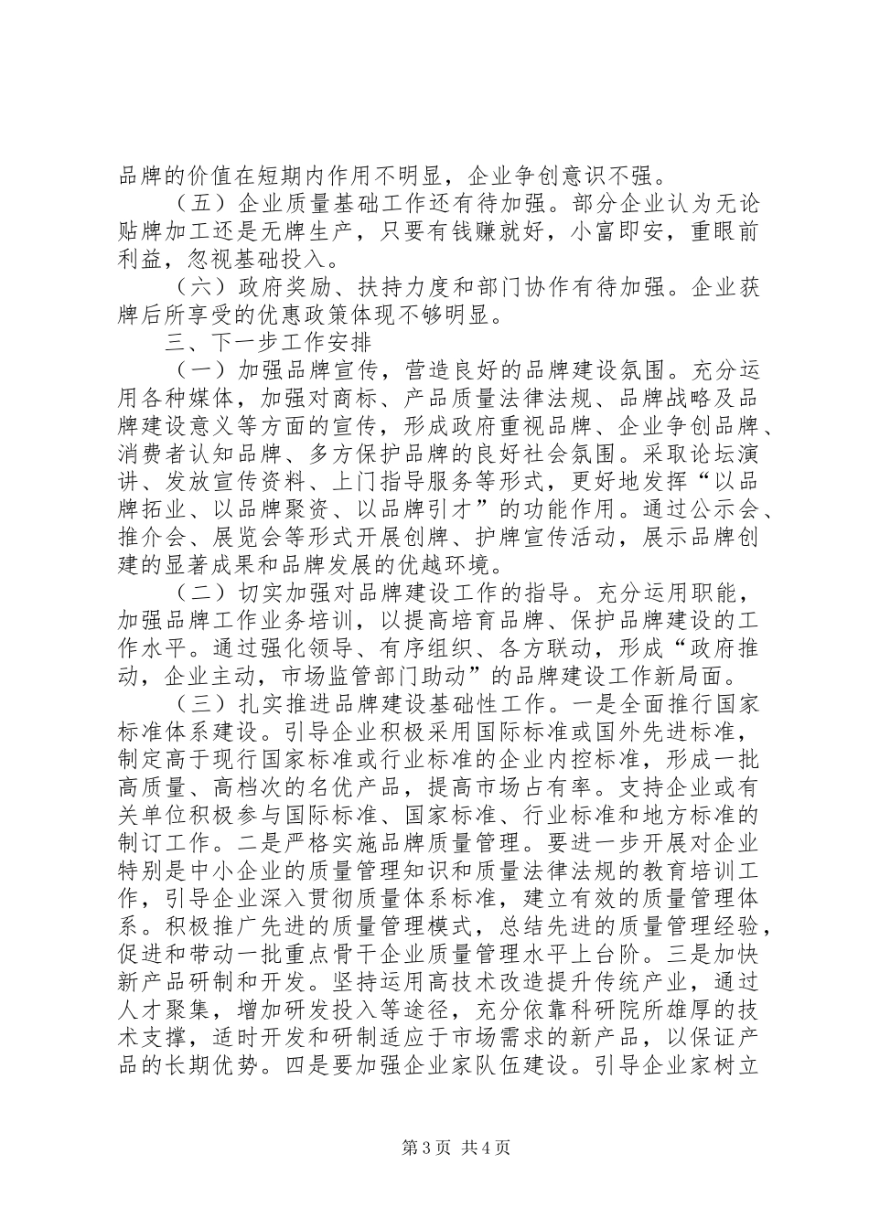 2024年市场监管局质量品牌提升工作完成情况总结_第3页