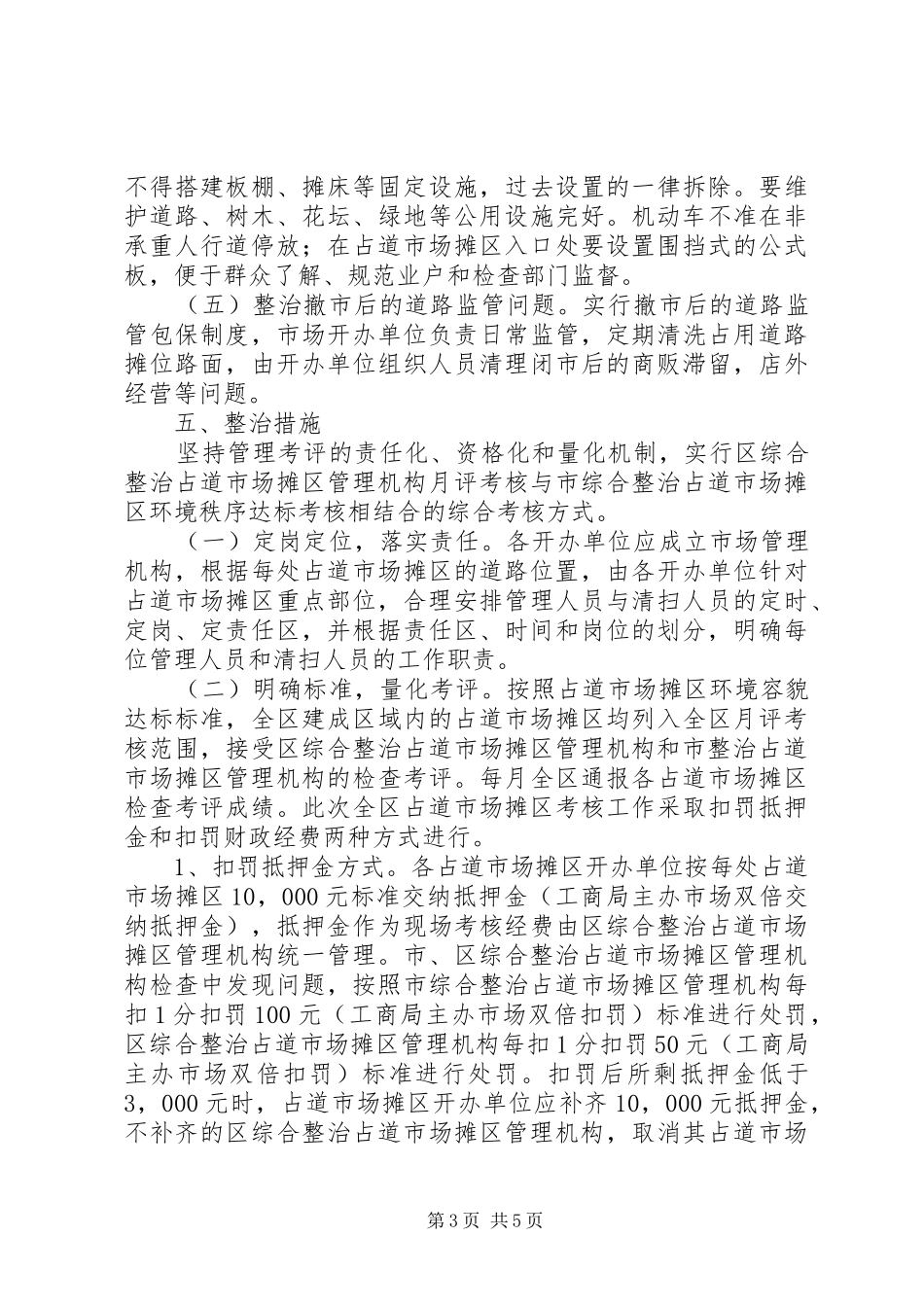 2024年市场摊区环境秩序工作方案_第3页