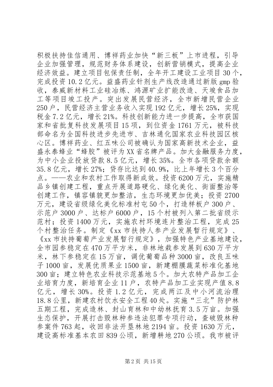 2024年市人民政府年度工作报告_第2页