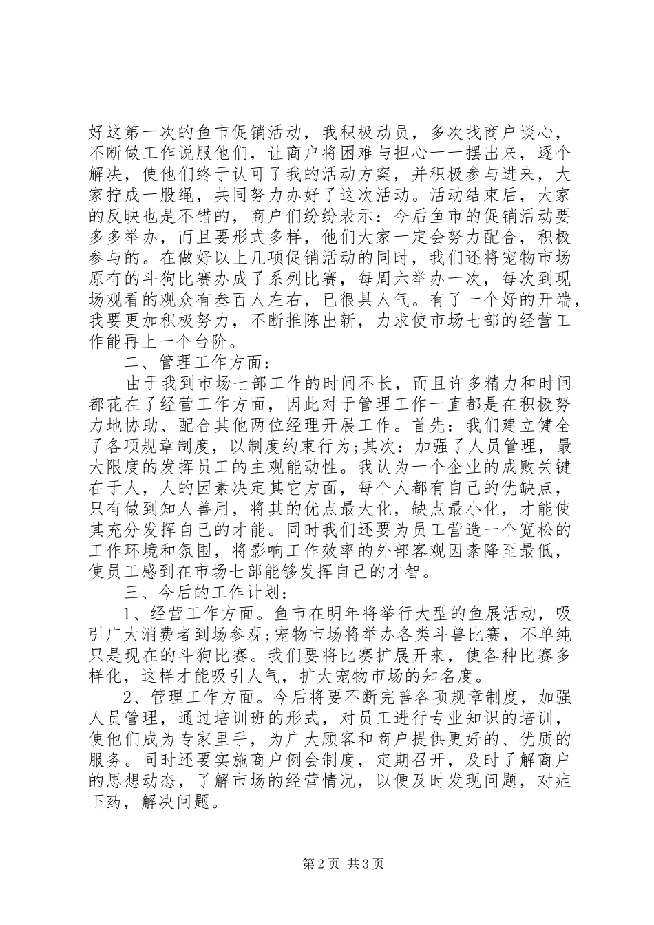 2024年市场助理年度个人总结范文_第2页