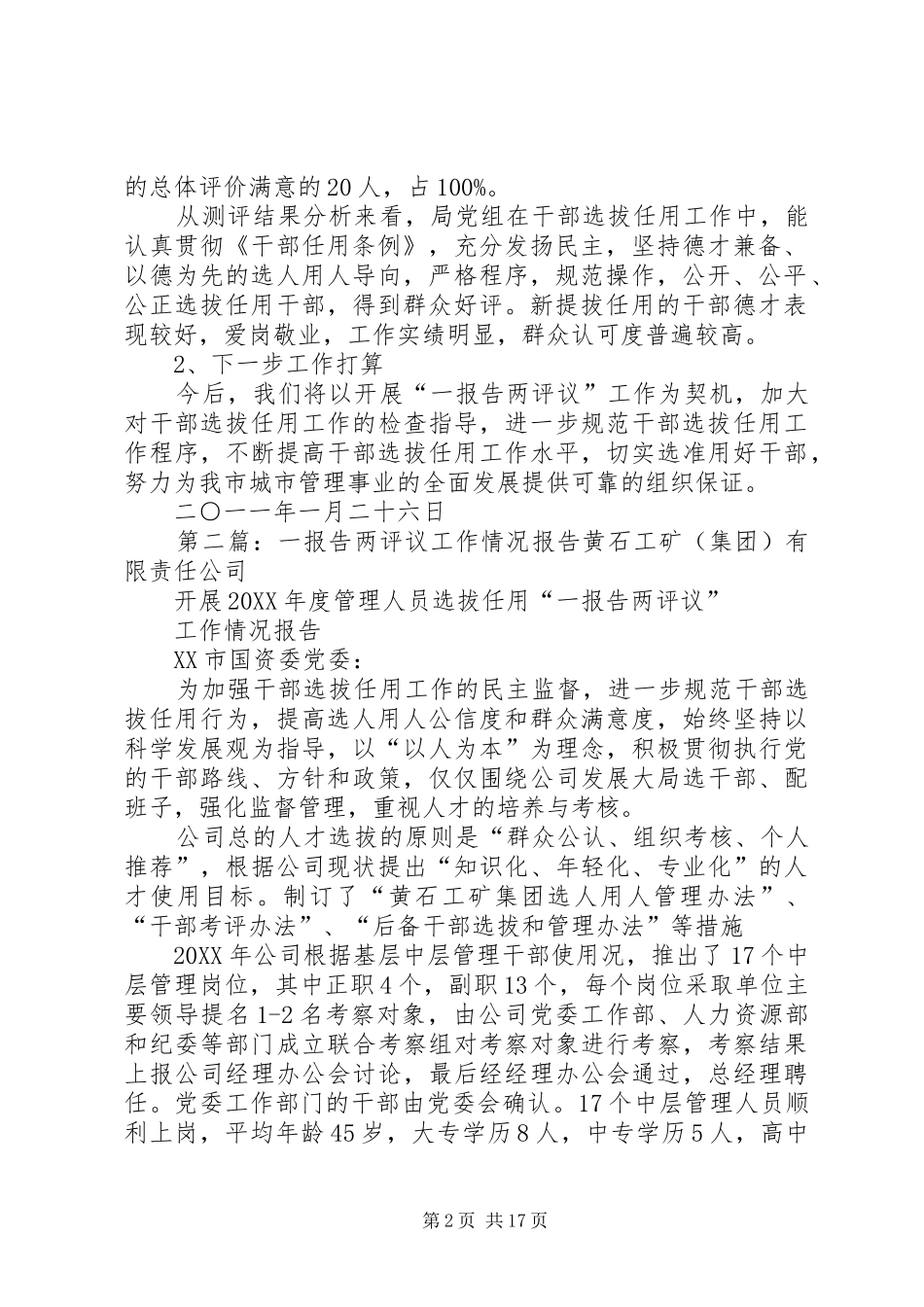 2024年市城管局关于开展一报告两评议情况_第2页