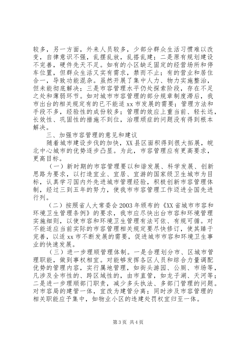2024年市容管理工作情况的调研报告_第3页