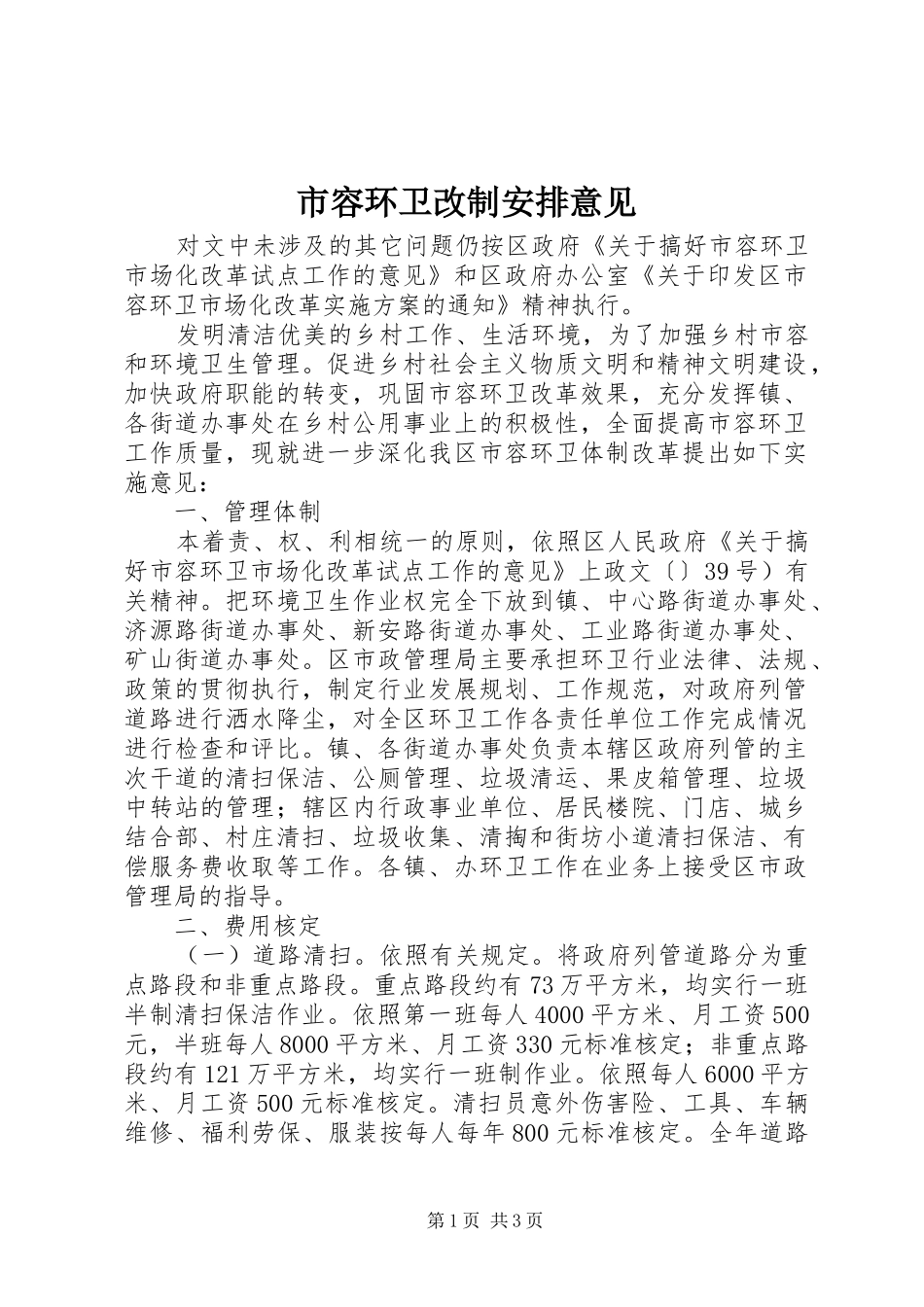 2024年市容环卫改制安排意见_第1页