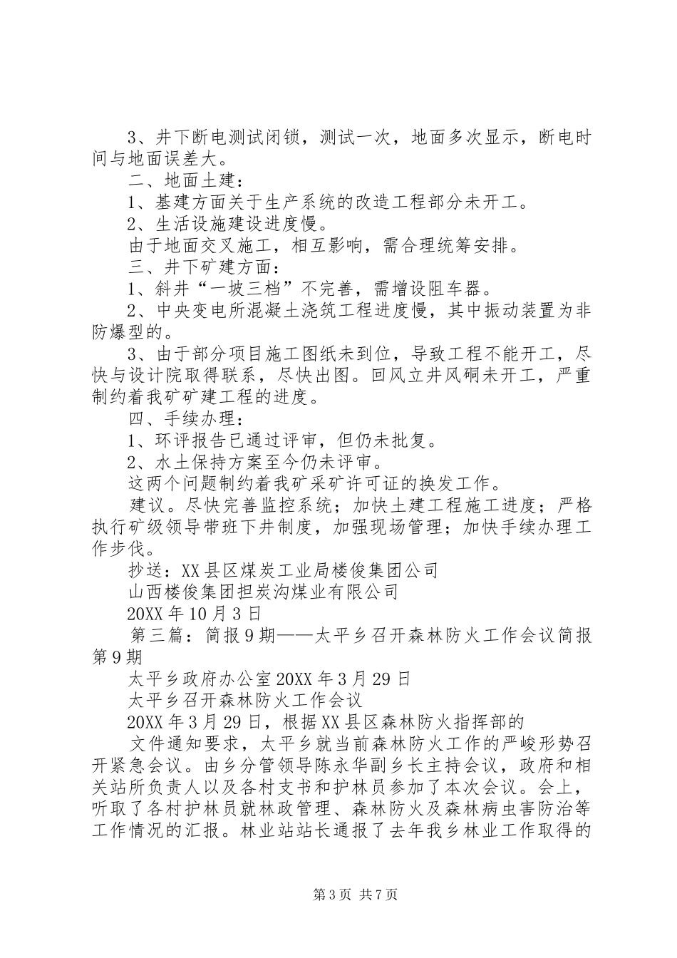 2024年南哨乡召开第一季度安全生产工作会议简报六期_第3页