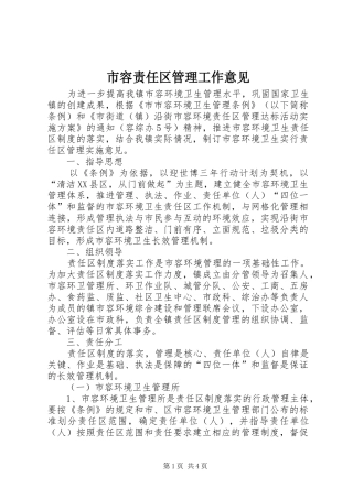 2024年市容责任区管理工作意见