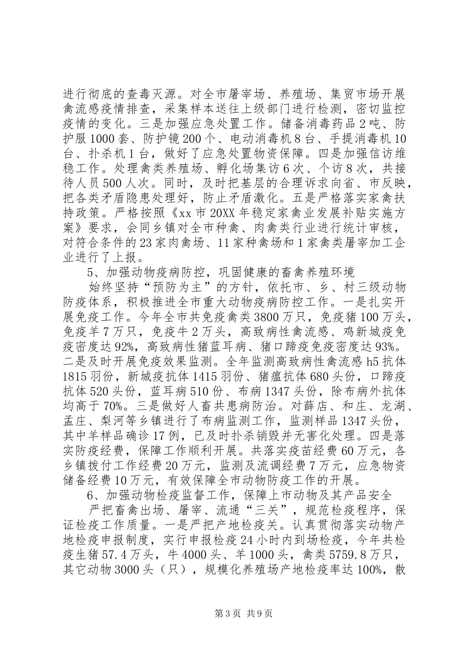 2024年市畜牧局年度工作总结报告_第3页
