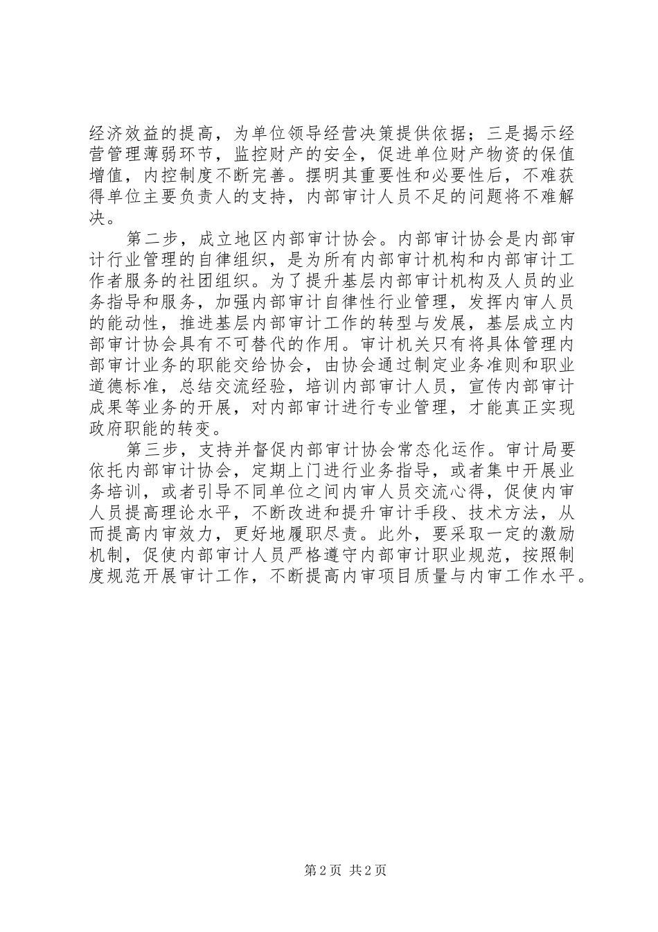 2024年内部审计工作经验交流_第2页
