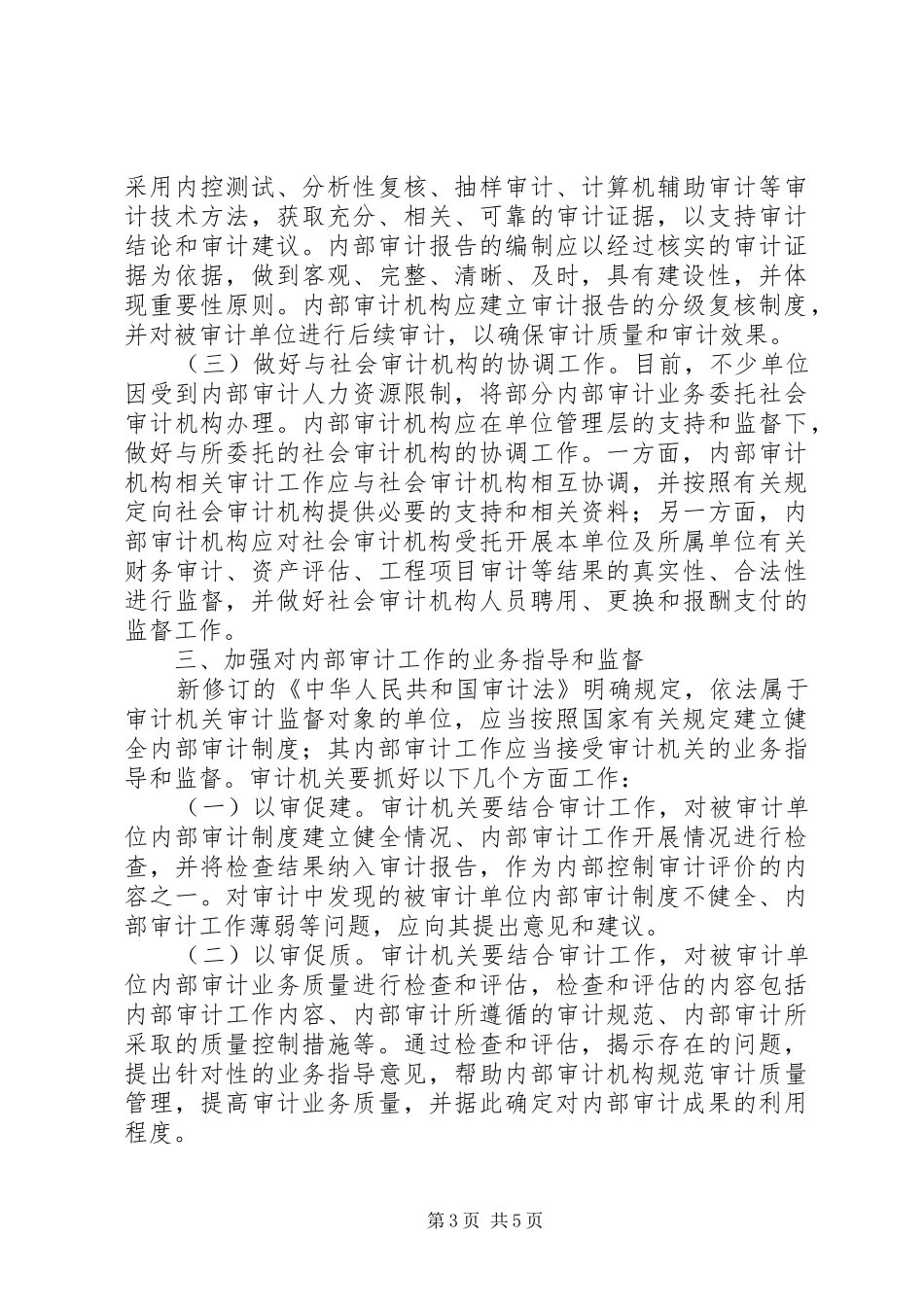 2024年内部审计工作意见_第3页